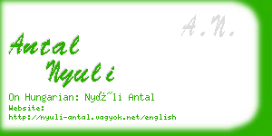 antal nyuli business card